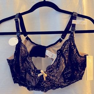 NWT Black Lace Rosie Pope Nursing Bra